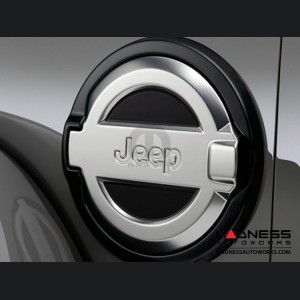 Jeep Wrangler JL Fuel Door - Cast Aluminum 